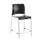 National Public Seating 8800 Series Cafetorium Plastic Stool, Counter Height, Charcoal 8820C-11-20 - alternate 1